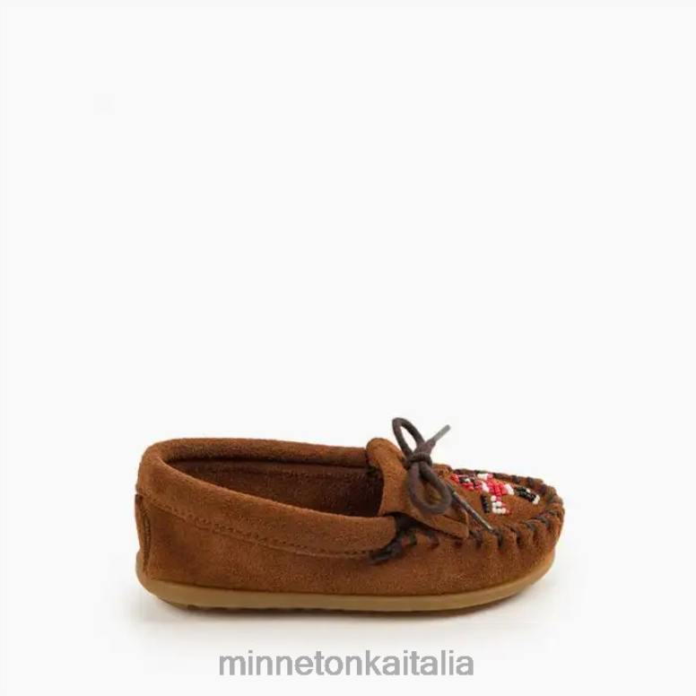 Minnetonka Moc. Thunderbird bambini marrone calzature R864L460