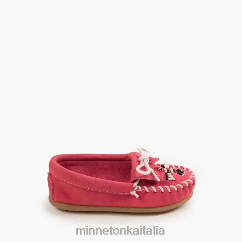 Minnetonka Moc. Thunderbird bambini rosa caldo calzature R864L461
