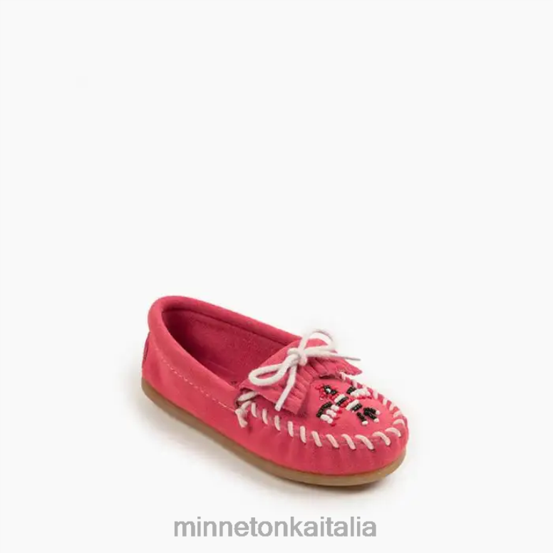 Minnetonka Moc. Thunderbird bambini rosa caldo calzature R864L461