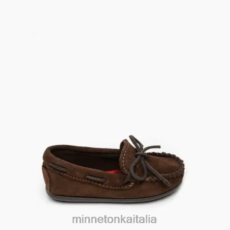 Minnetonka barca moc bambini cioccolato calzature R864L456