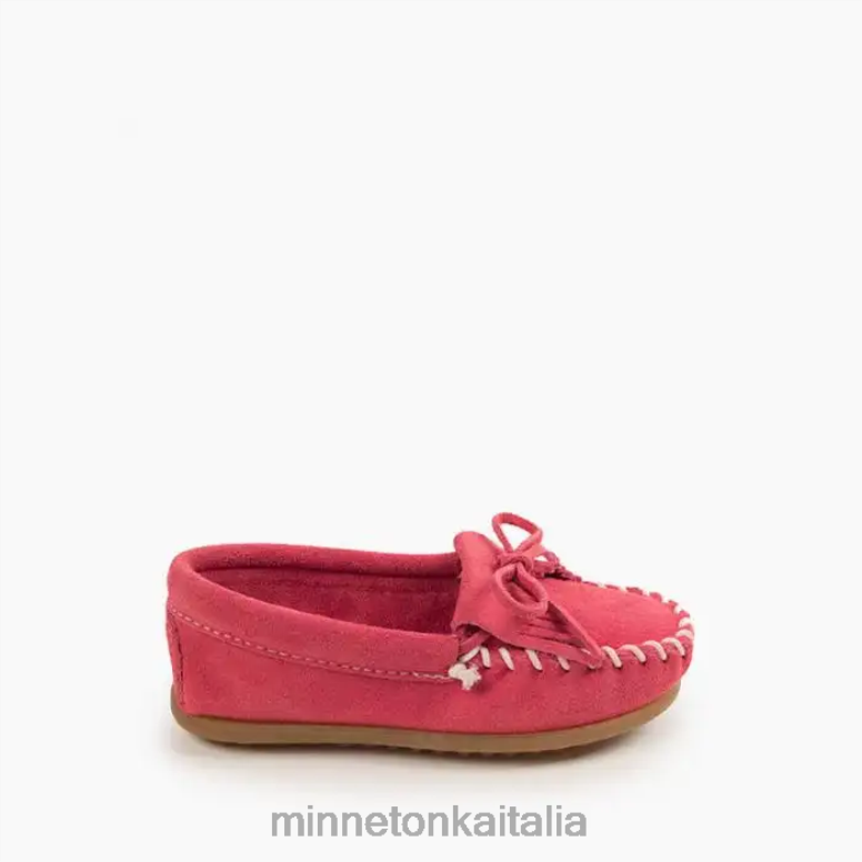 Minnetonka suola rigida Kilty bambini rosa caldo calzature R864L459