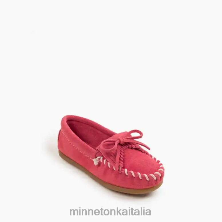Minnetonka suola rigida Kilty bambini rosa caldo calzature R864L459