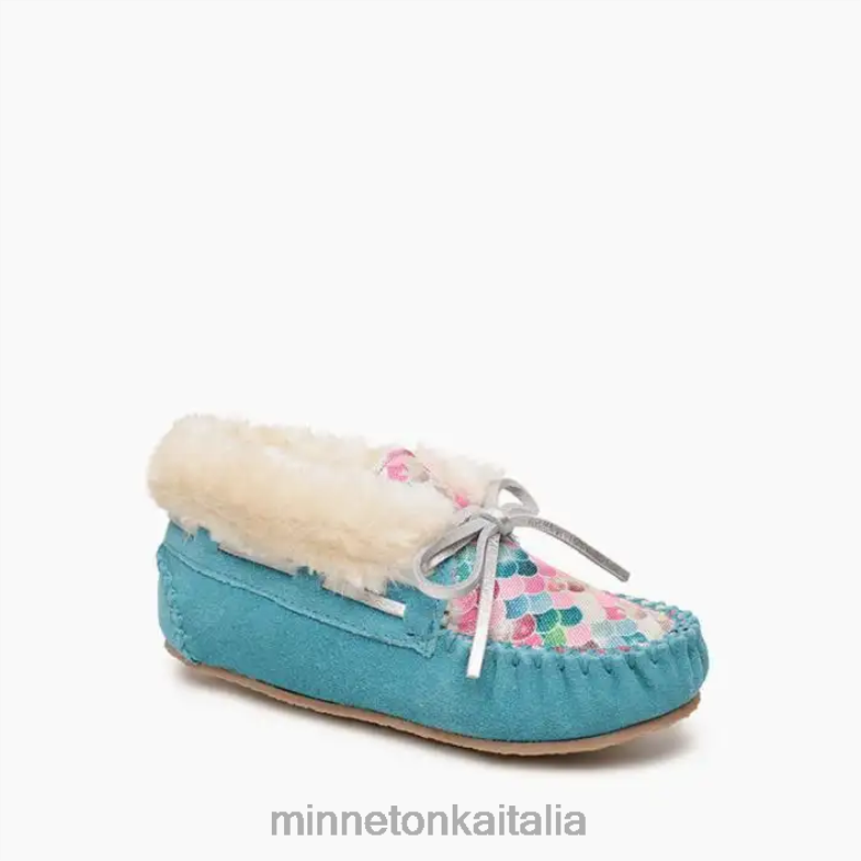 Minnetonka Carlo bambini sirena turchese calzature R864L503