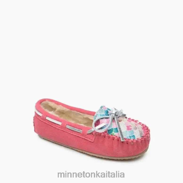 Minnetonka Cassie bambini sirena rosa shocking calzature R864L496