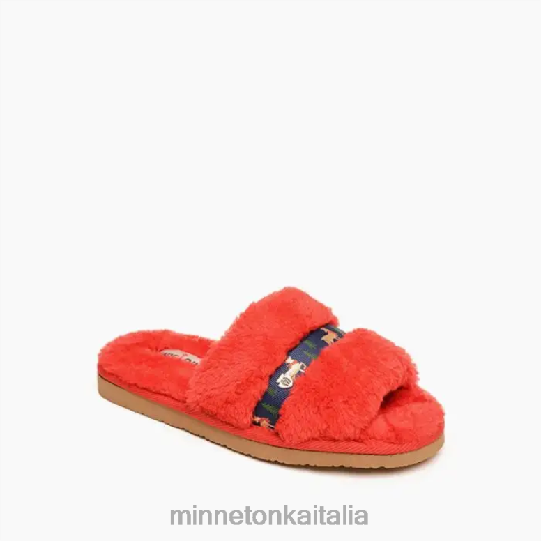 Minnetonka la renna lizzie bambini renna rossa calzature R864L507