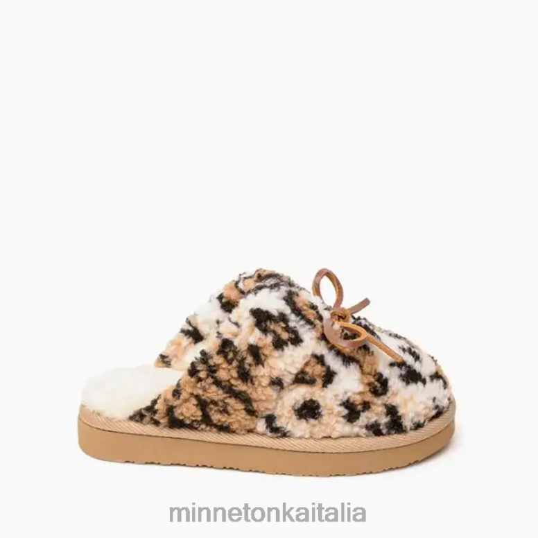 Minnetonka mini graffio di raffica bambini animale alla cannella calzature R864L508
