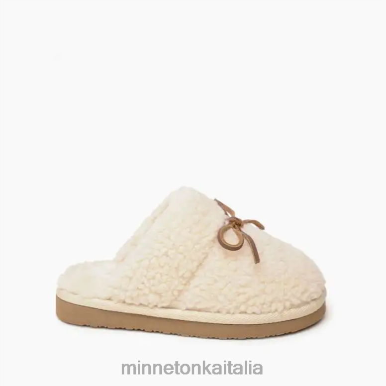 Minnetonka mini graffio di raffica bambini crema calzature R864L509