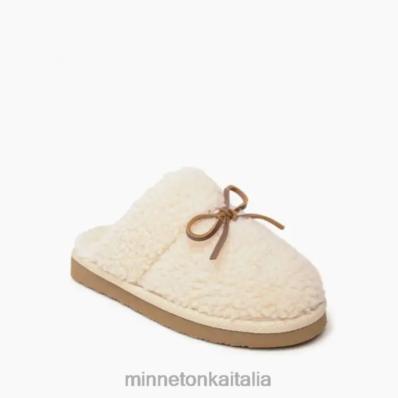 Minnetonka mini graffio di raffica bambini crema calzature R864L509