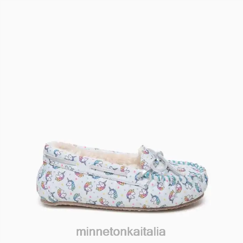 Minnetonka unicorno moc bambini stampa unicorno blu calzature R864L510