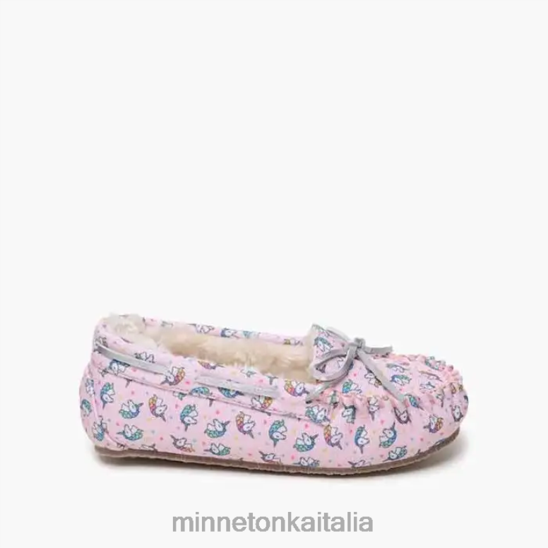 Minnetonka unicorno moc bambini stampa unicorno rosa calzature R864L511