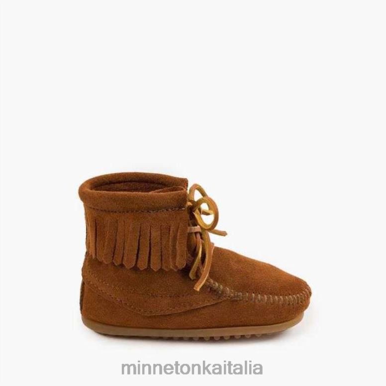 Minnetonka stivale da trammer bambini marrone calzature R864L471