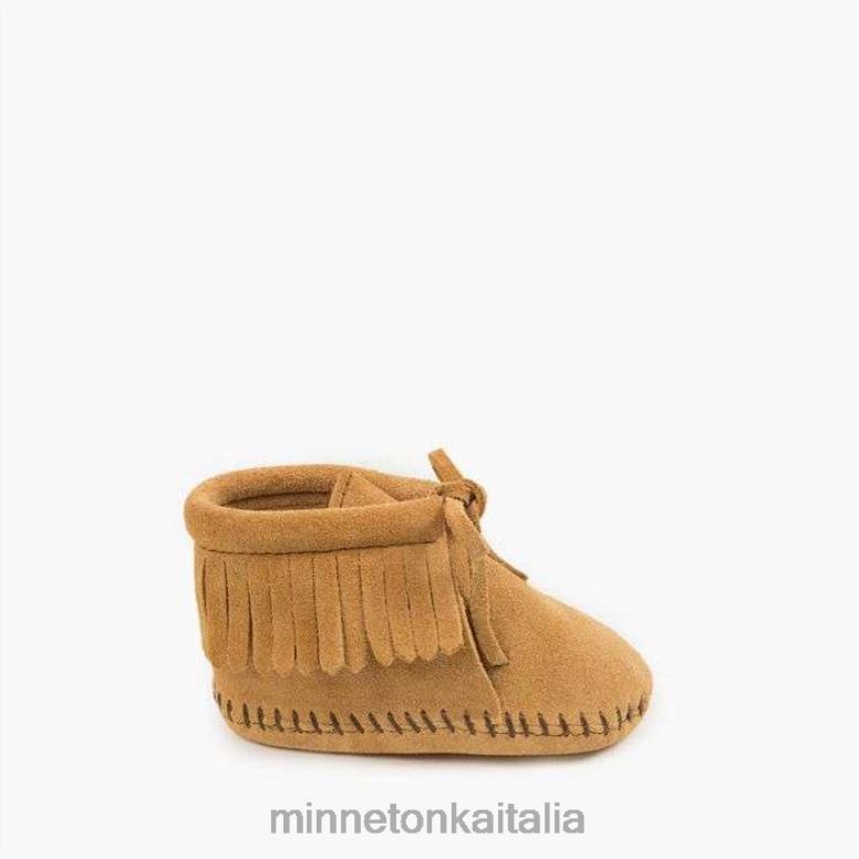 Minnetonka stivaletto con frange bambini abbronzatura calzature R864L489