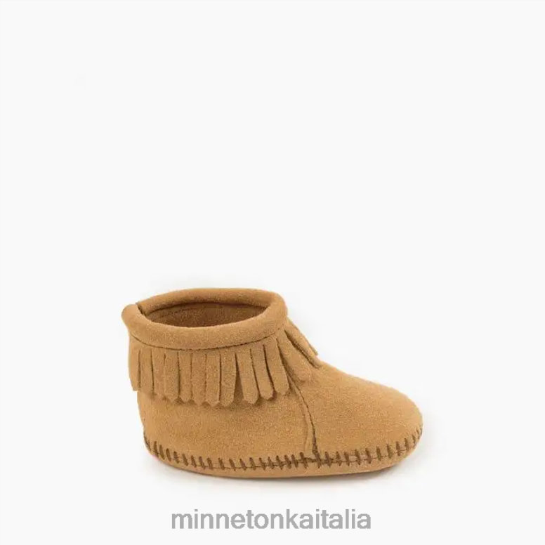 Minnetonka stivaletto con patta posteriore bambini abbronzatura calzature R864L492
