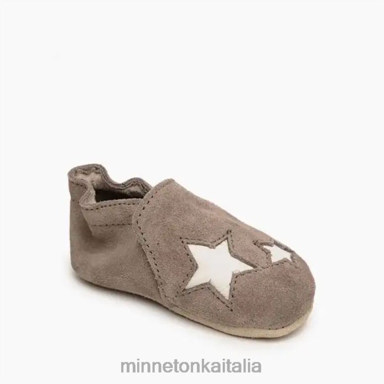 Minnetonka stivaletto da neonato con stella bambini grigio calzature R864L474