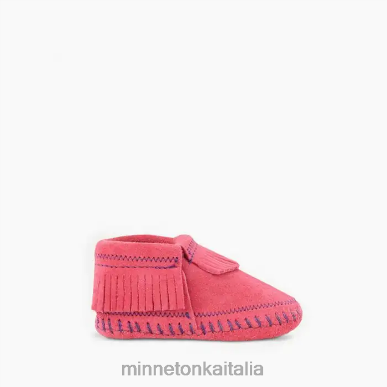 Minnetonka stivaletto riley bambini rosa caldo calzature R864L479