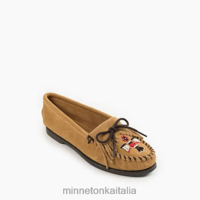 Minnetonka Moc. Barca Thunderbird donne abbronzatura calzature R864L102