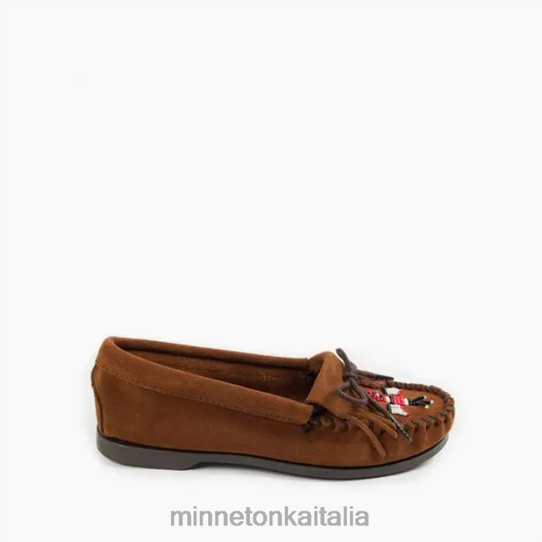 Minnetonka Moc. Barca Thunderbird donne marrone calzature R864L99