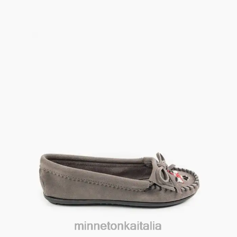 Minnetonka Moc. Thunderbird donne grigio calzature R864L88