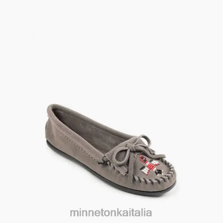 Minnetonka Moc. Thunderbird donne grigio calzature R864L88