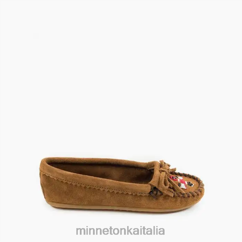 Minnetonka Moc. Thunderbird donne marrone polvere calzature R864L87