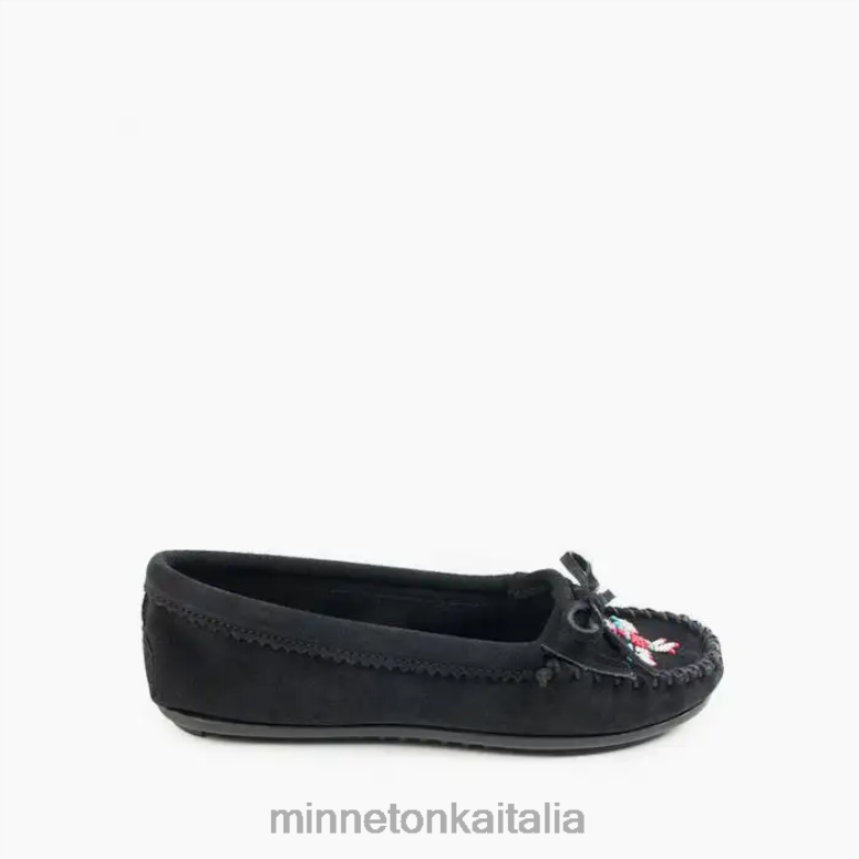 Minnetonka Moc. Thunderbird donne nero calzature R864L85