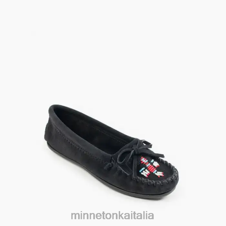 Minnetonka Moc. Thunderbird donne nero calzature R864L85