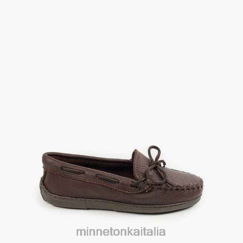 Minnetonka classico in pelle d'alce donne cioccolato calzature R864L108