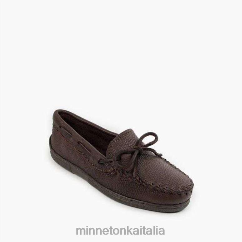 Minnetonka classico in pelle d'alce donne cioccolato calzature R864L108