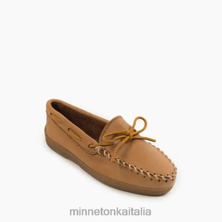 Minnetonka classico in pelle d'alce donne naturale calzature R864L109