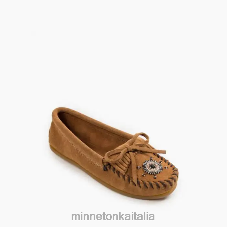 Minnetonka io a noi moc donne tortora calzature R864L144