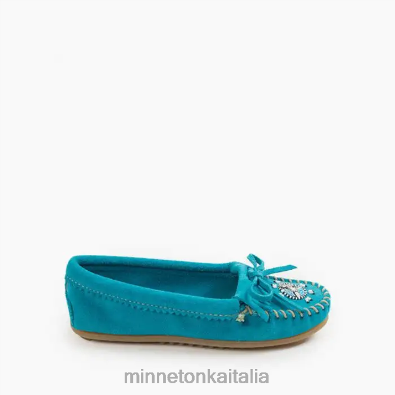 Minnetonka io a noi moc donne turchese calzature R864L145
