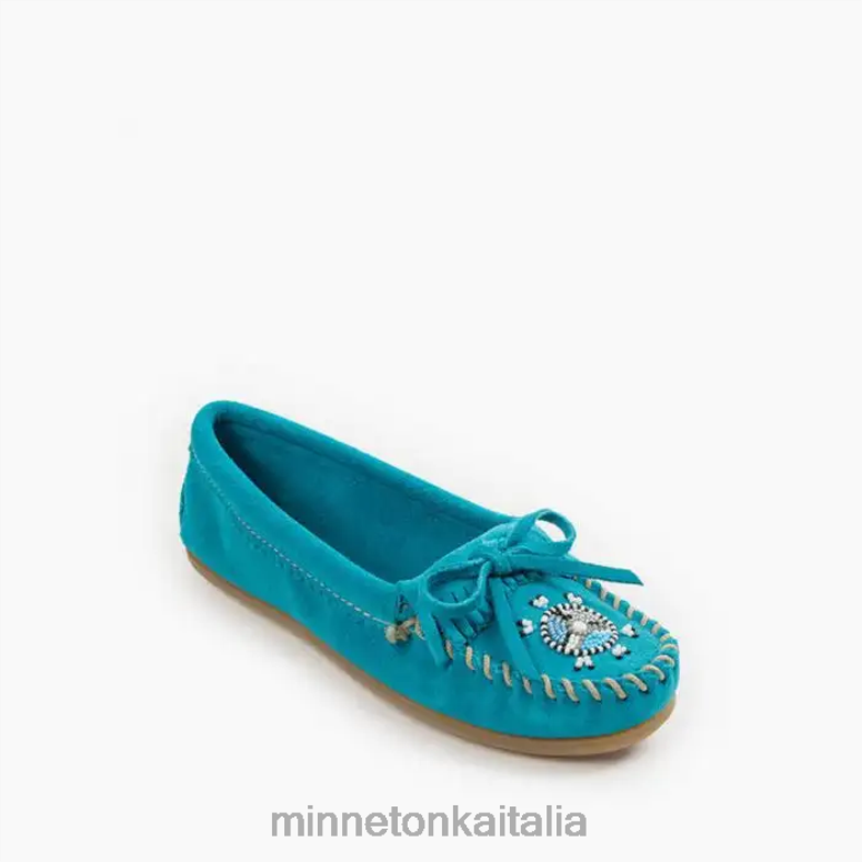 Minnetonka io a noi moc donne turchese calzature R864L145