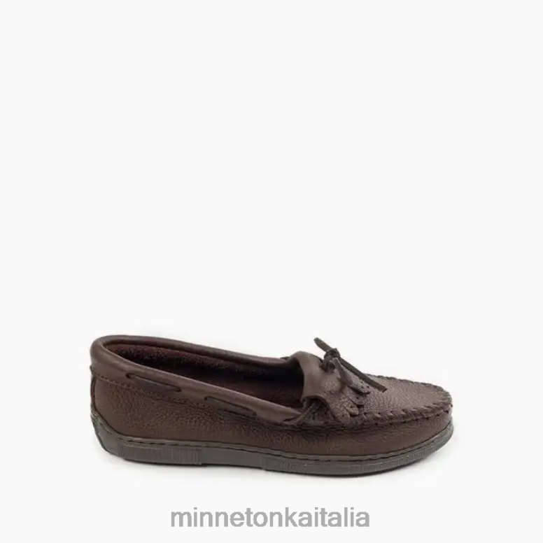 Minnetonka kilt di pelle d'alce donne cioccolato calzature R864L113