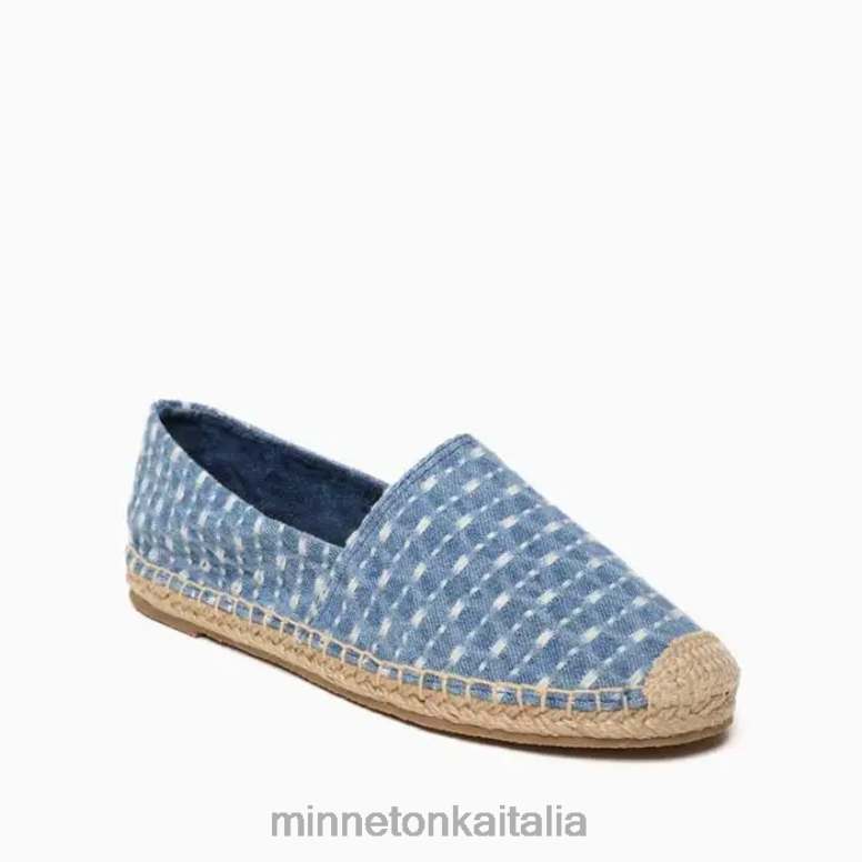 Minnetonka pam donne denim azzurro calzature R864L133