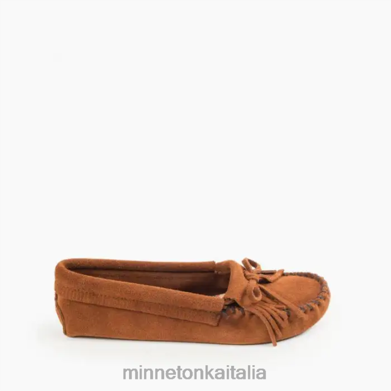 Minnetonka suola morbida Kilty donne marrone calzature R864L91