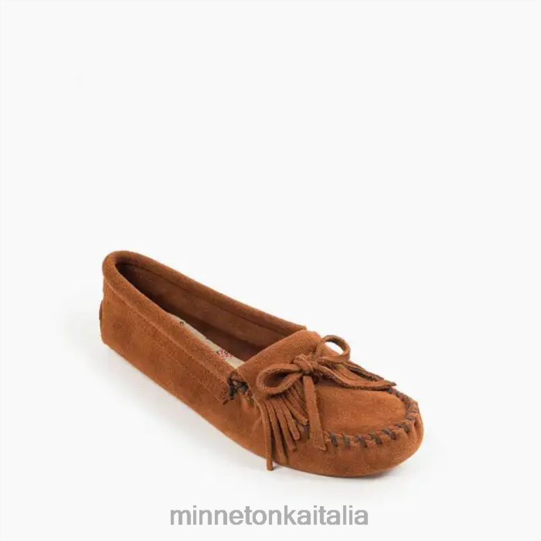 Minnetonka suola morbida Kilty donne marrone calzature R864L91