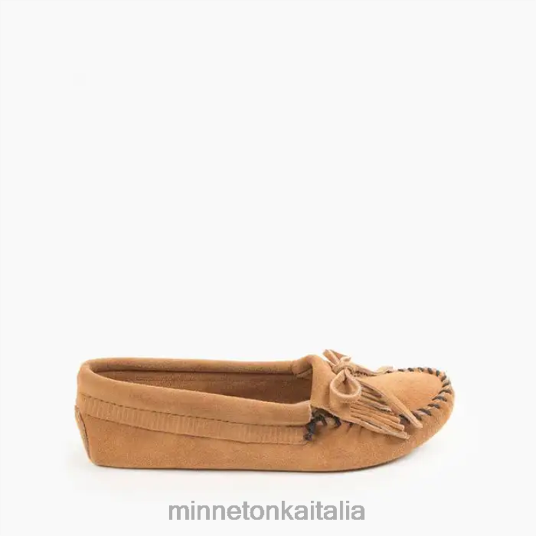 Minnetonka suola morbida Kilty donne tortora calzature R864L93