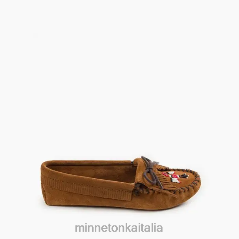 Minnetonka suola morbida Thunderbird donne marrone calzature R864L116