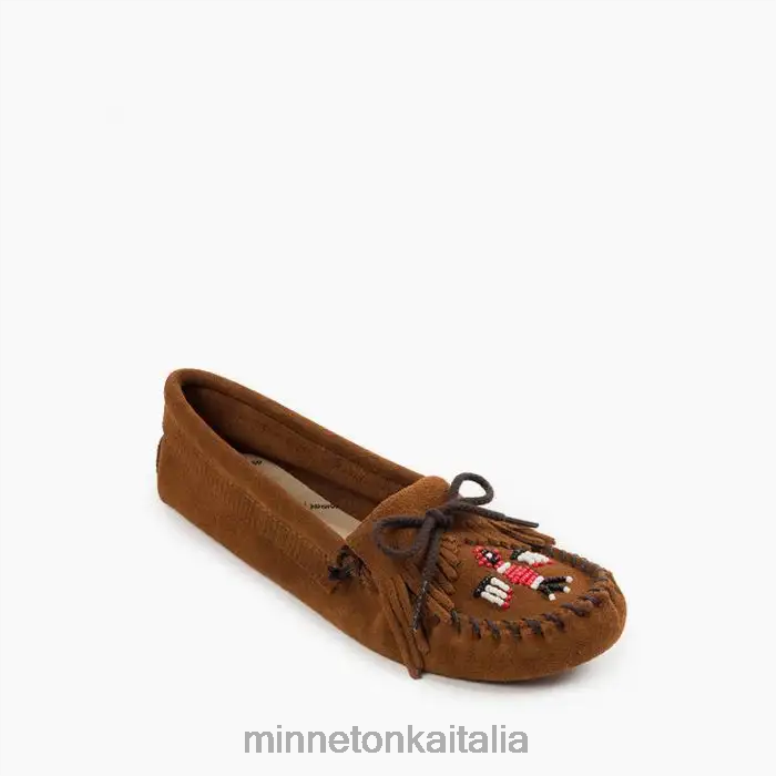 Minnetonka suola morbida Thunderbird donne marrone calzature R864L116