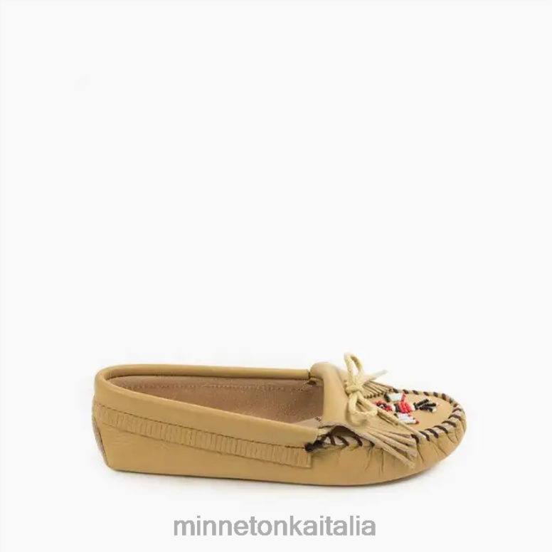 Minnetonka suola morbida Thunderbird donne naturale calzature R864L117