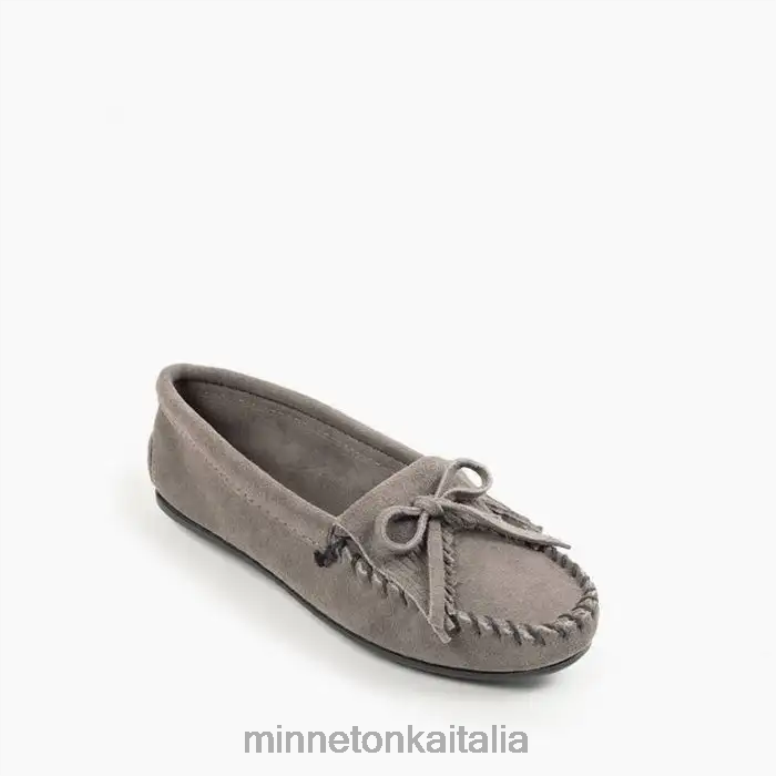 Minnetonka suola rigida Kilty donne grigio calzature R864L76