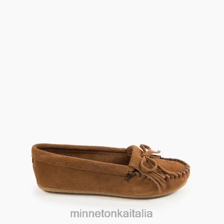 Minnetonka suola rigida Kilty donne marrone polvere calzature R864L75