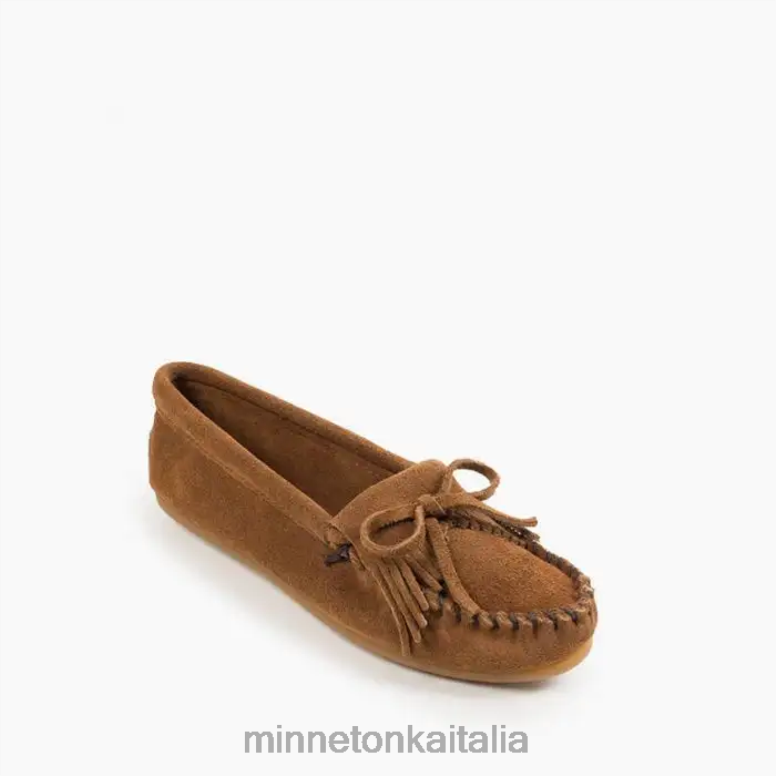Minnetonka suola rigida Kilty donne marrone polvere calzature R864L75
