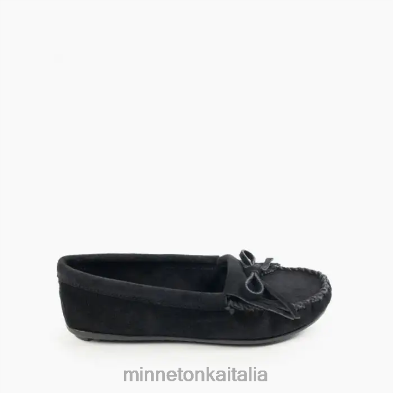 Minnetonka suola rigida Kilty donne nero calzature R864L72