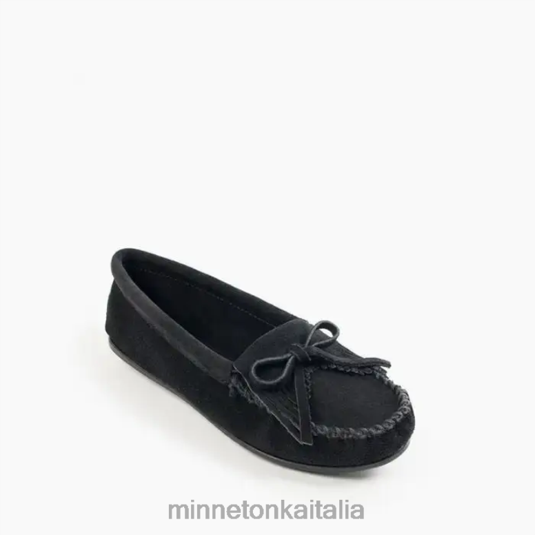 Minnetonka suola rigida Kilty donne nero calzature R864L72
