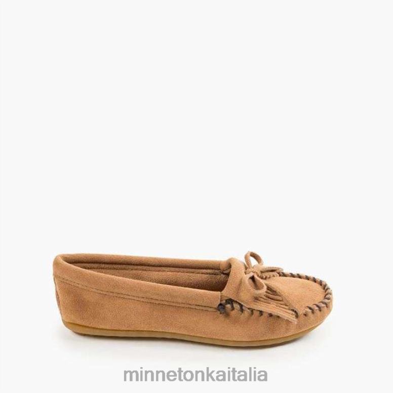 Minnetonka suola rigida Kilty donne tortora calzature R864L83