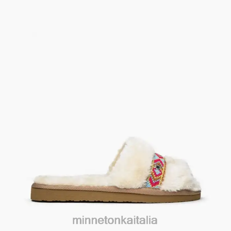 Minnetonka Londra donne crema calzature R864L277