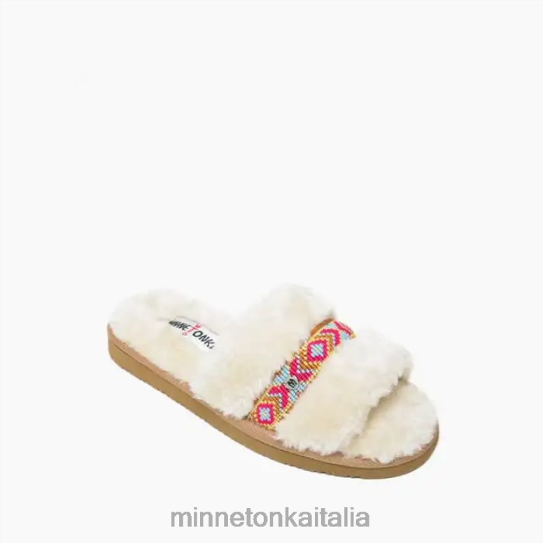 Minnetonka Londra donne crema calzature R864L277