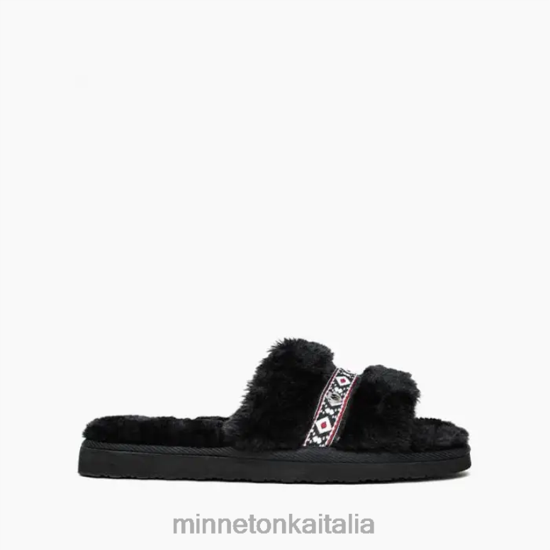 Minnetonka Londra donne nero calzature R864L275