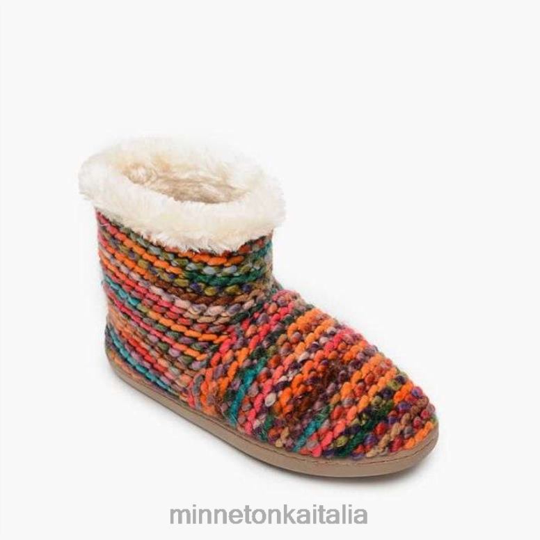 Minnetonka betty donne arancia calzature R864L245